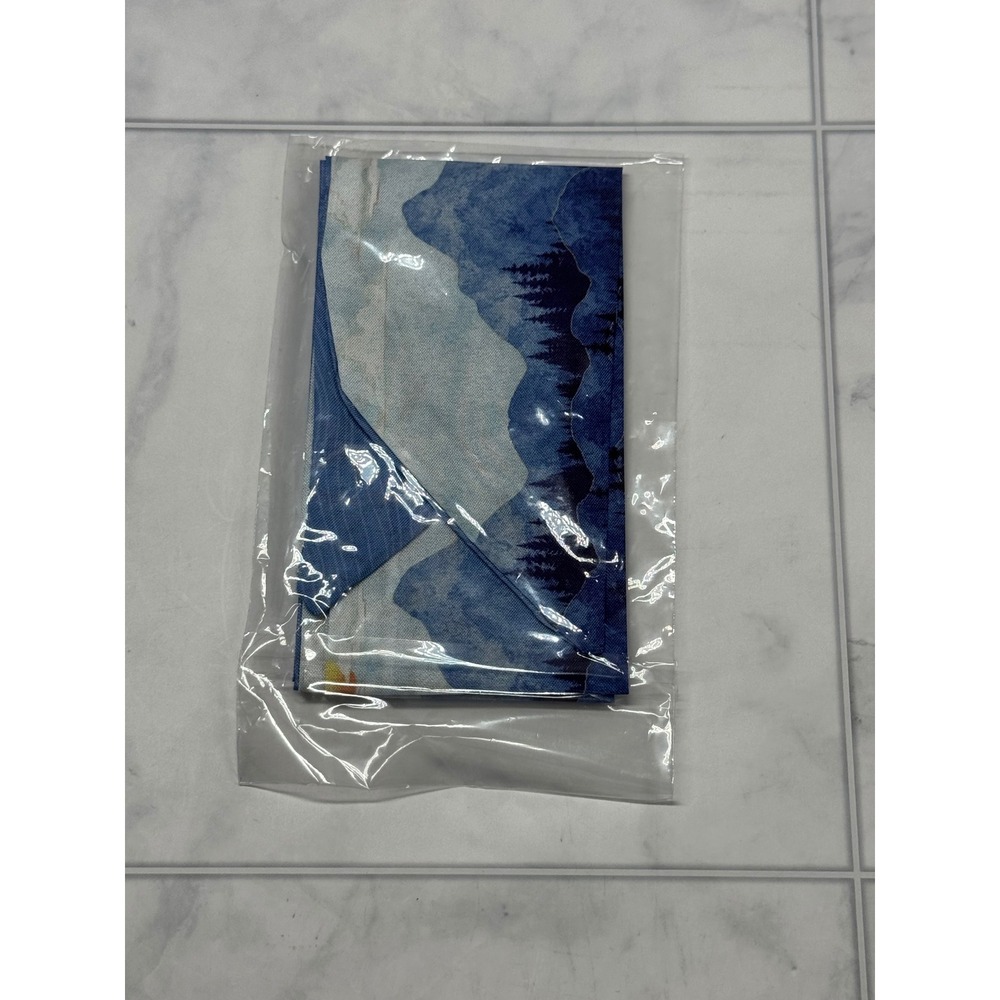 Blue Mountain Landscape Love Yourself Skinny Scarf Bag Accessory Headband 32in - Picture 6 of 6